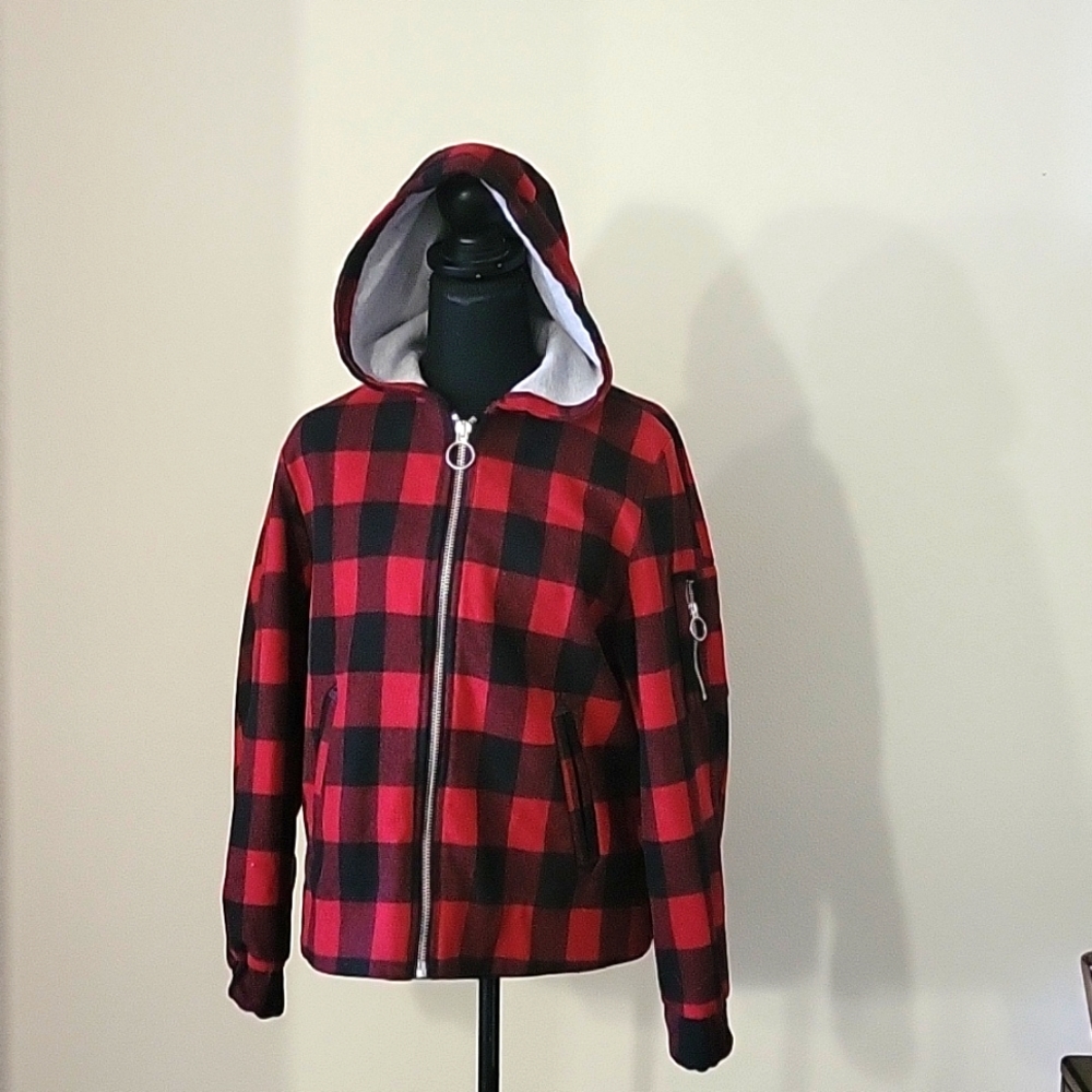 Felted hooded jacket